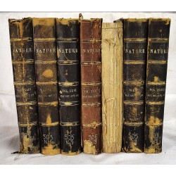 Nature: A Weekly Illustrated Journal of Science (7 Volume set)